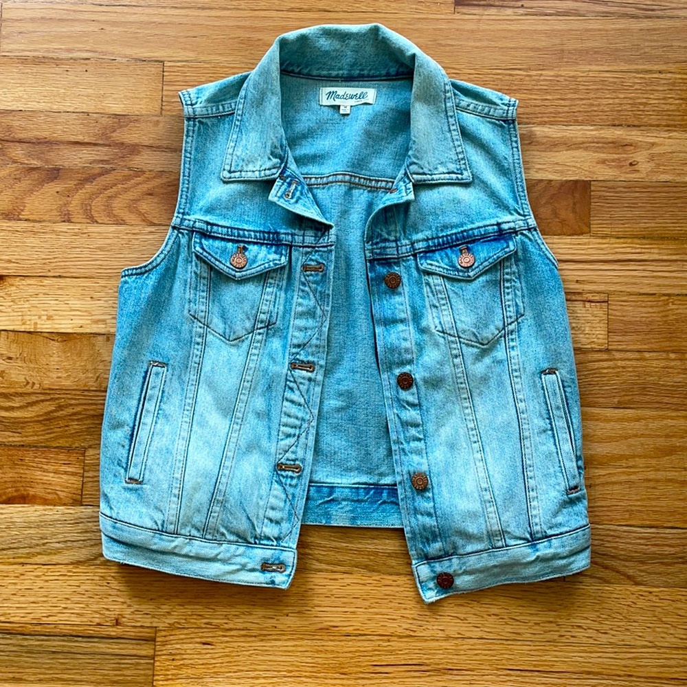 Madewell Light Denim Vest